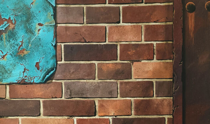 Peinture Dcorative - Les tapes d'un mur de briques