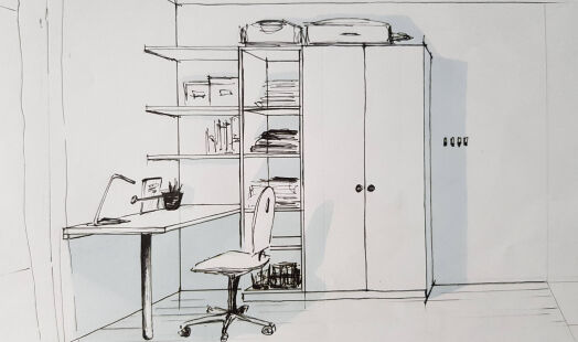 Perspective du mobilier