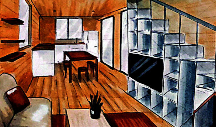 Prpa artistique - Amnagement d'une Tiny house
