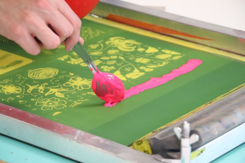 Pr�paration atelier s�rigraphie