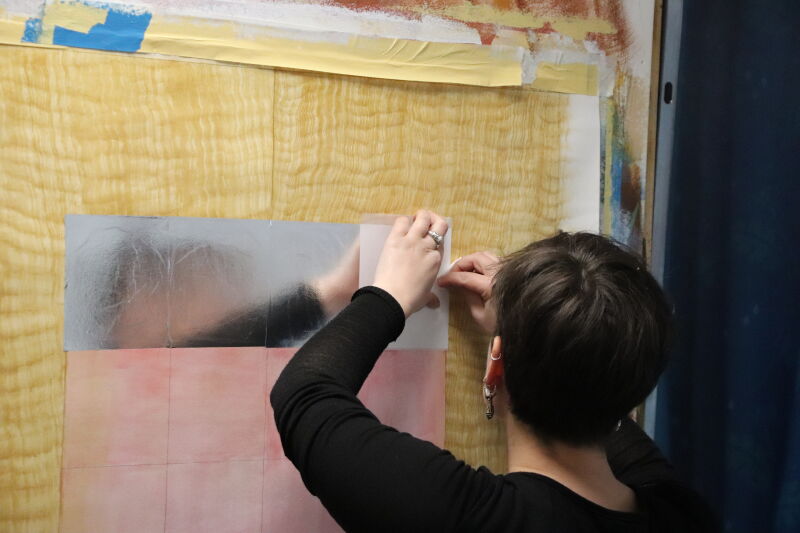 Pose feuille d'argent Ecole Blot