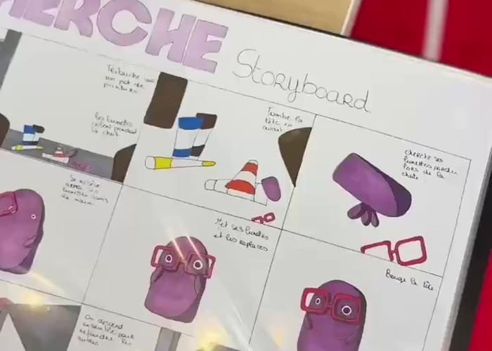 exemple de dessin par un élève de Blot