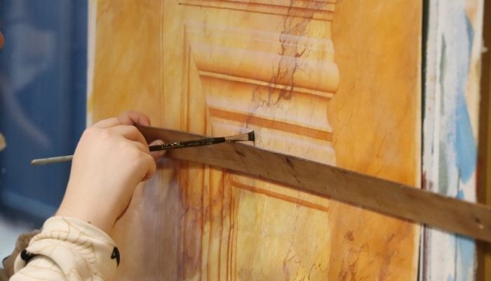 filage faux marbre