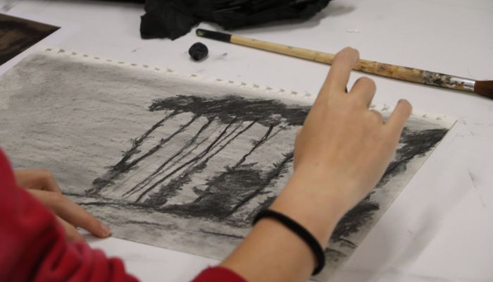 outils dessin fusain